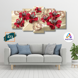 36×18 inch 5 Part split Wall Canvas Home decor